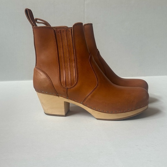 Swedish Hasbeens Chelsea Platform Clog Boots Size 41 Or US 11 Amazing Condition! - Picture 8 of 14